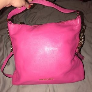 Michael Kors Hot Pink Tassel shoulder bag
